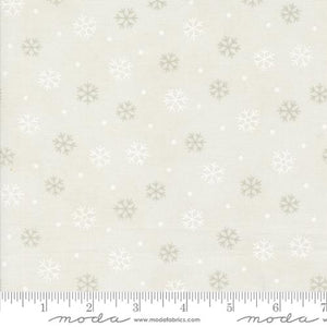 Woodland Winter Collection Snowflake Toss Cotton Fabric 56097 cream