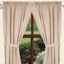 Cream panel curtains