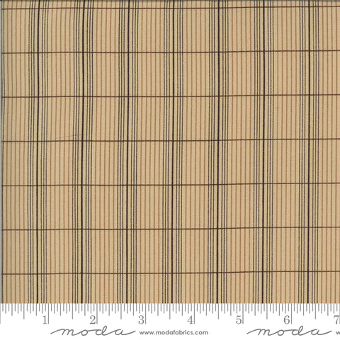 Cream plaid fabric