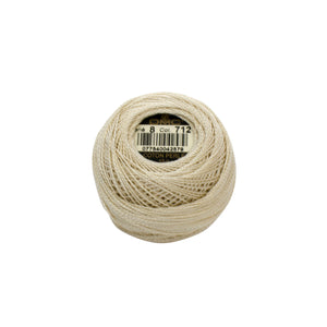 Cream Pearl perle cotton thread