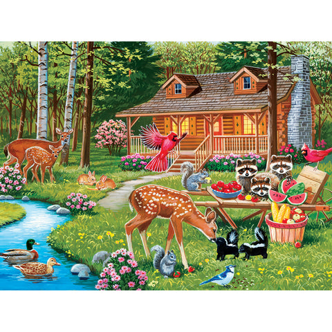 Cabin in a forest