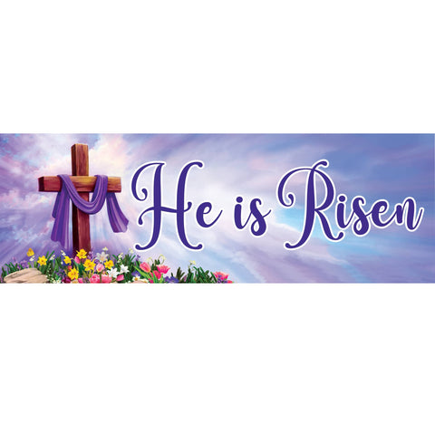 Custom Decor Signature Sign showing cross & flowers