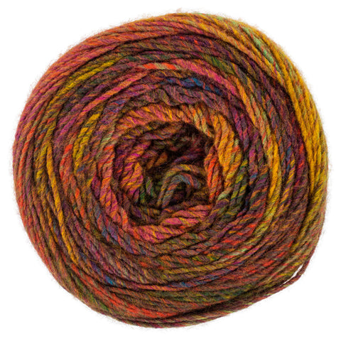 Curtain call orange, red, and yellow yarn