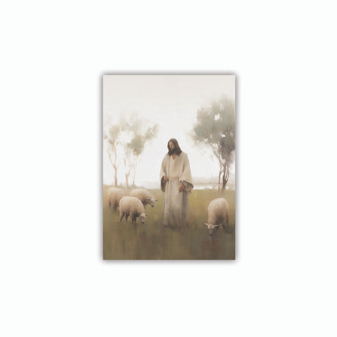P. Graham Dunn wall canvas showing Jesus & Sheep