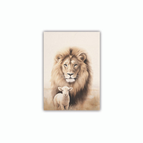 P. Graham Dunn Lion & Lamb canvas wall art
