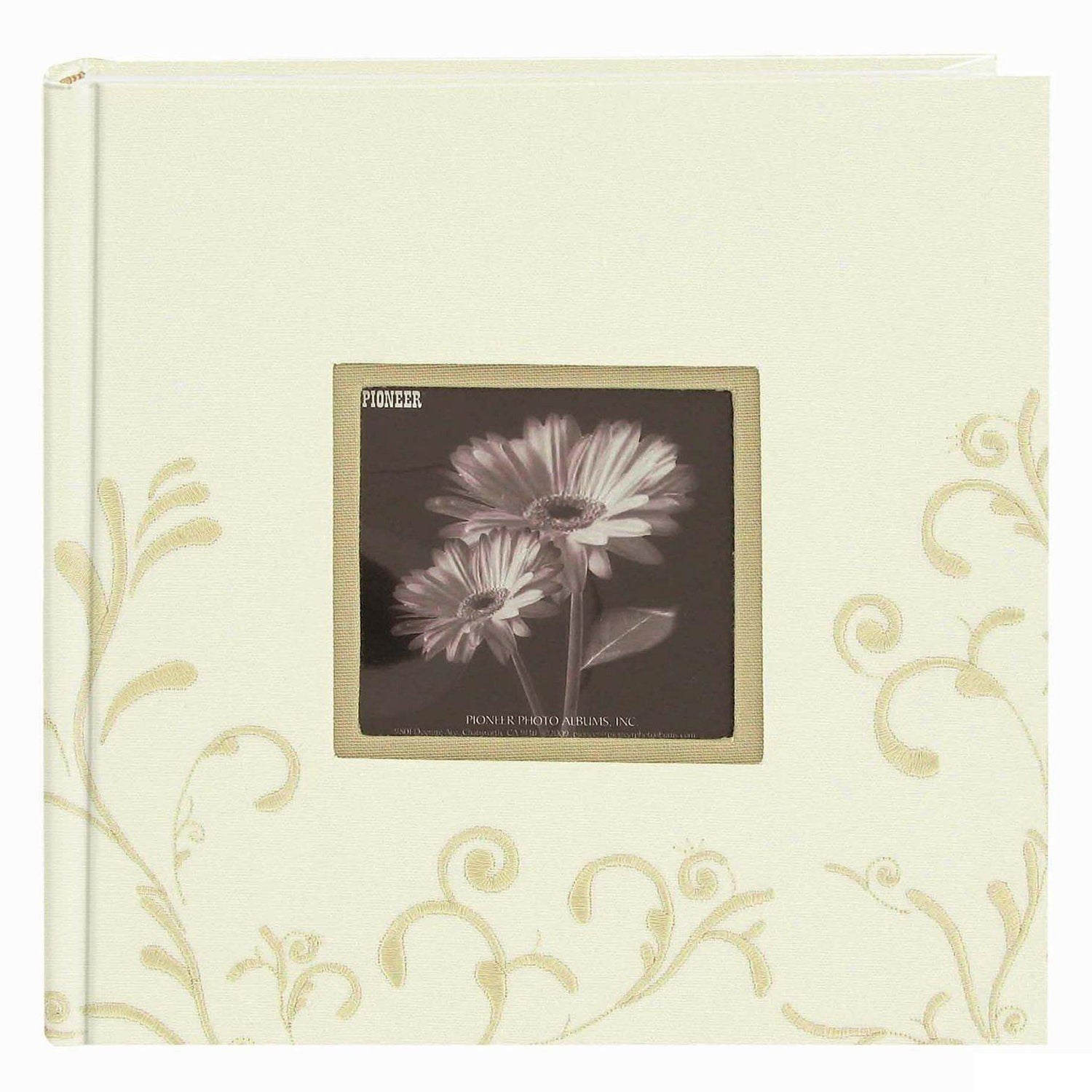 Pioneer Photo Albums Baby Chevron Fabric Frame 200 Pocket Photo Album - Gray