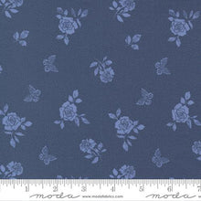 Garden Society Cotton Fabric Collection dark blue