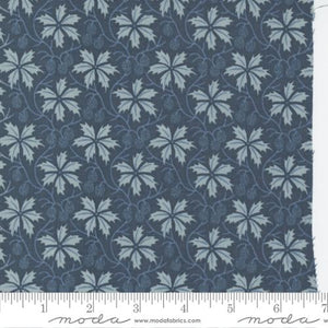 Bleu de France Collection Maintenon Blenders Cotton Fabric Dark Blue