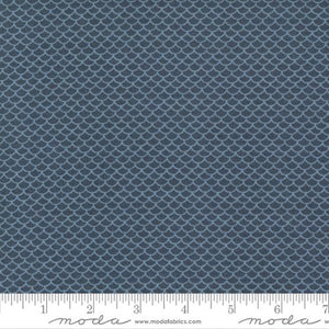 Bleu de France Collection Argencourt Blenders Cotton Fabric dark blue