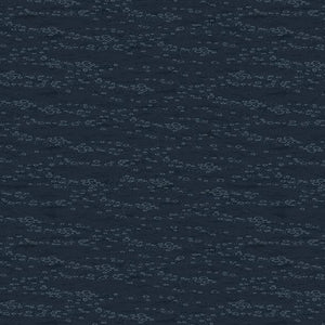 Dark Blue, Gone Fishing Collection Water Texture Cotton Fabric 21767