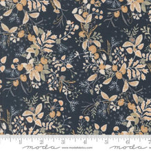 dark blue, Rainier Collection Herb Garden Cotton Fabric 38140