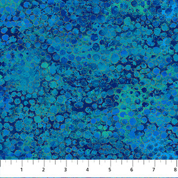 dark blue, Shimmer Enigma Collection Bubble Cotton Fabric 28185M