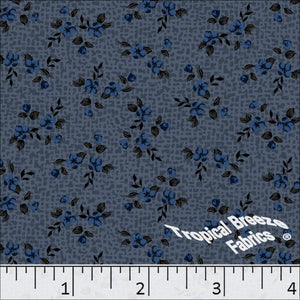 Standard Weave Poly Cotton Dress Fabric 6075 dark blue