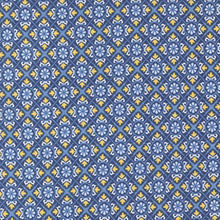Sunflowers in My Heart Collection Checks and Plaids Cotton Fabric 27324 dark-blue
