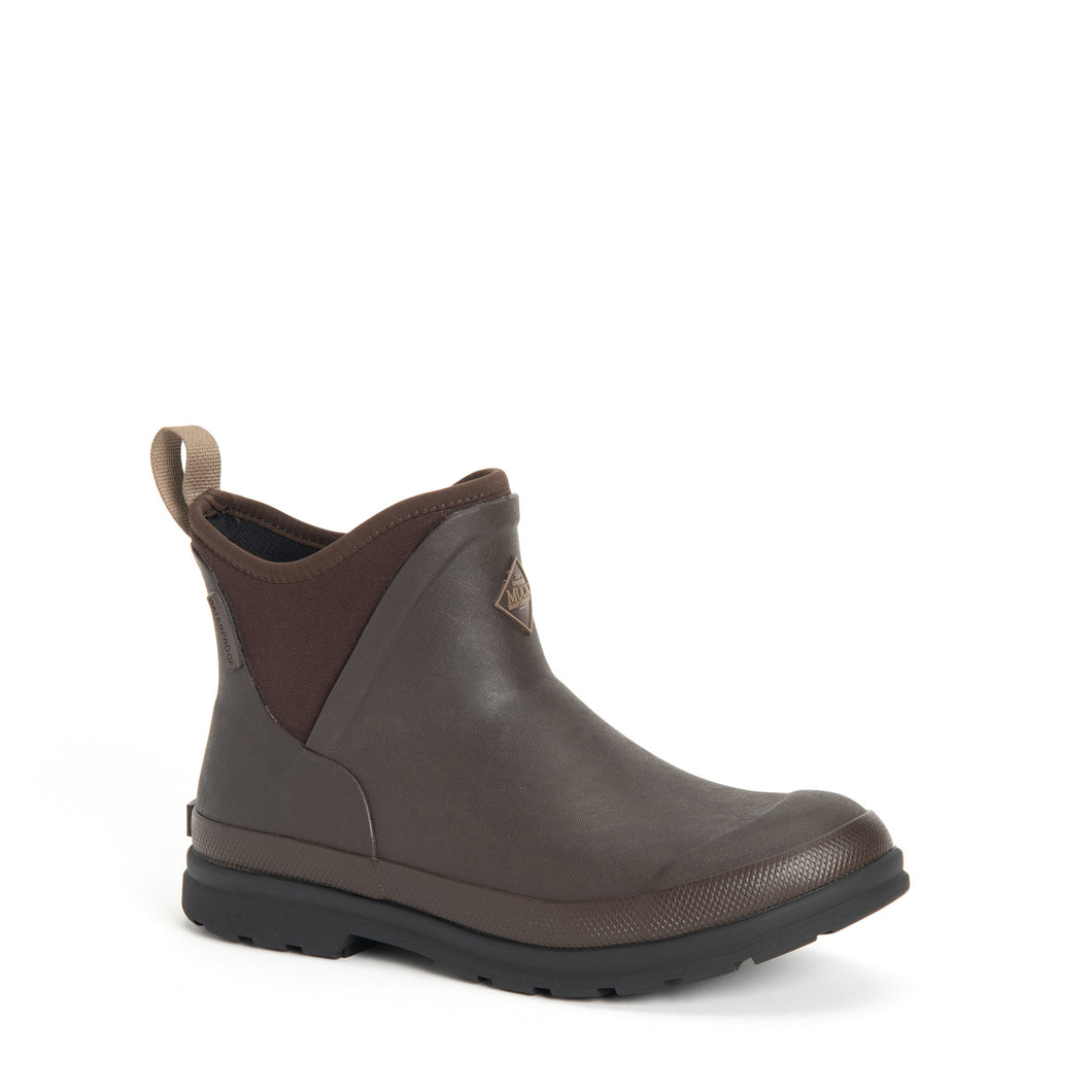 Brown ankle Muck boot