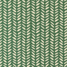 Flower Press Collection Stamped Print Cotton Fabric 3305 dark green