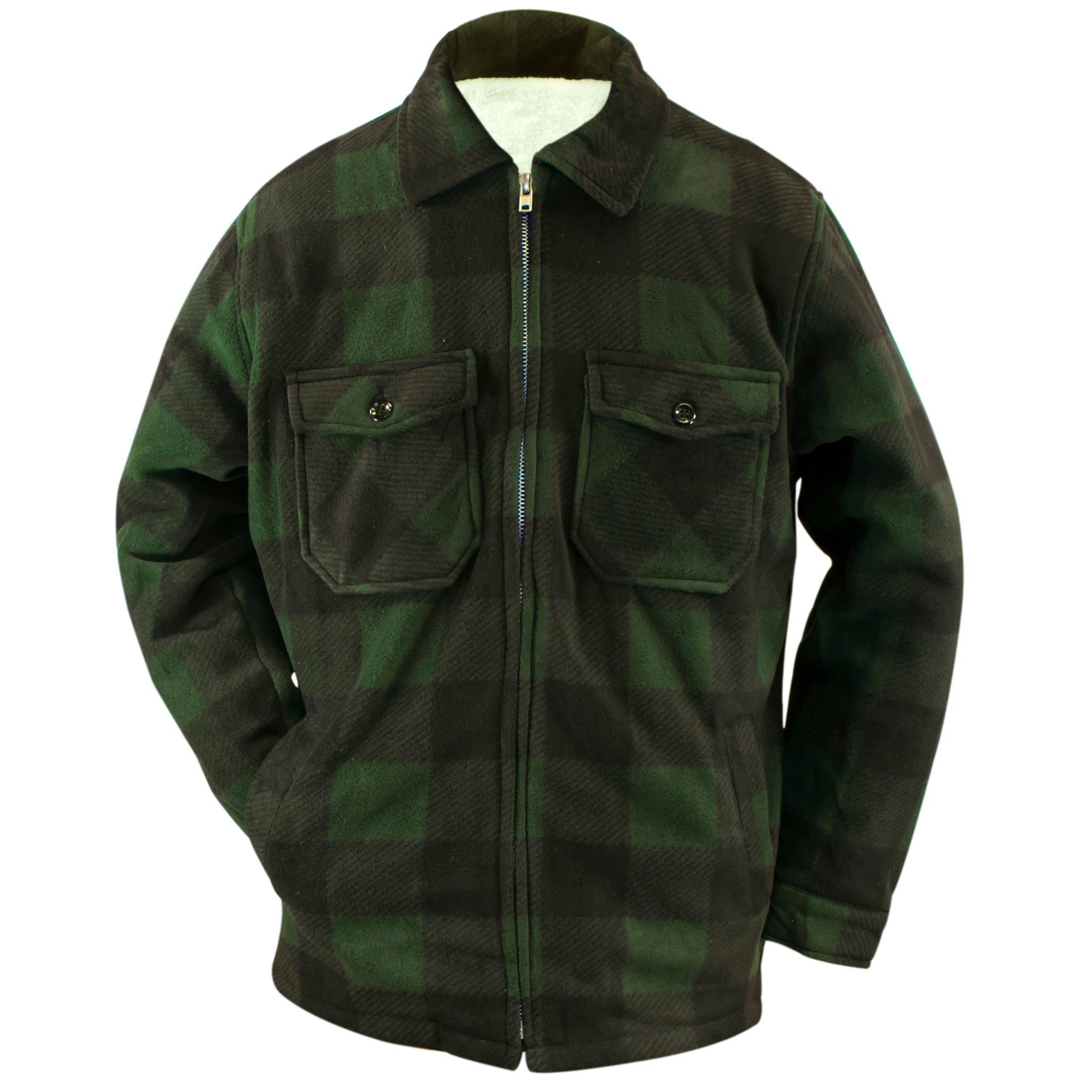 Maxxsel Men's Buffalo Plaid Fleece Lined Jacket M9109 – Good's Store Online
