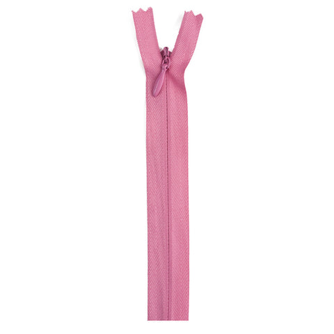 Dark Old Rose 14-inch Invisible Zipper