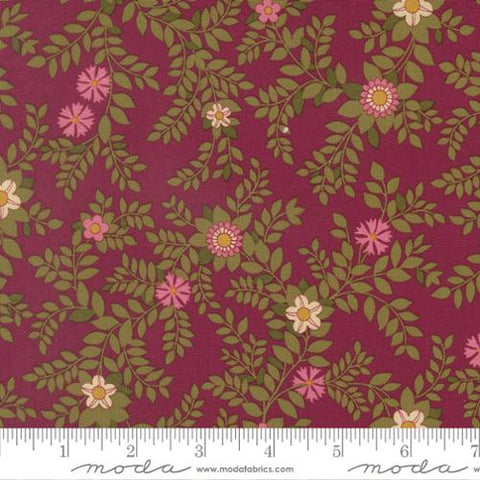 dark pink, Chelsea Garden Collection Garden Florals Cotton Fabric 33853