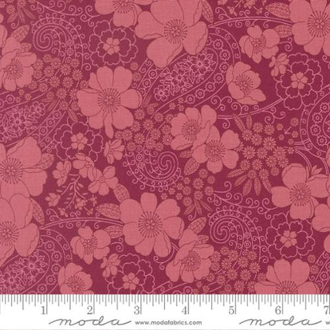 dark pink, Chelsea Garden Collection Garden Party Cotton Fabric 33852