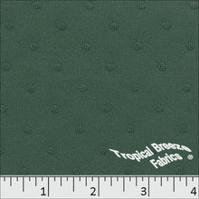 Dark Sage, Embossed Swiss Dot Polyester Knit Fabric 32323