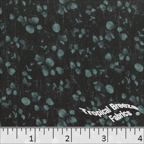 dark sage, Sweet Creme Print Polyester Fabric 042610