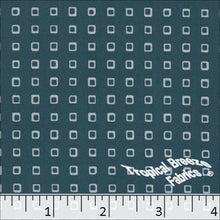 Small Print Poly Spandex Quick Dry Stretch Crepe Apparel Fabric 04432  dark teal