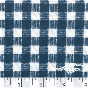 Dark Blue, Plaid Sweater Knit Print Fabric 32948