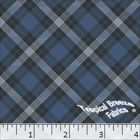 dark blue, Standard Weave Plaid Poly Cotton Fabric 6280