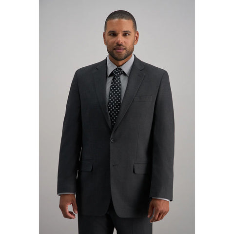 Haggar Men's Premium Stretch Suit Jacket in dark heather grey