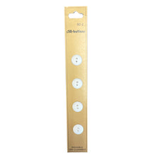 White 11mm buttons