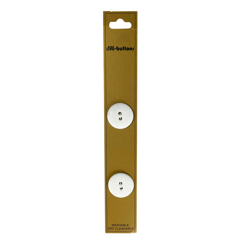 White 19mm buttons