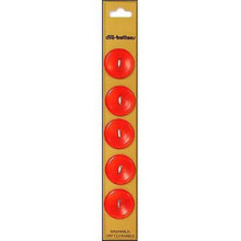 Red 19mm buttons