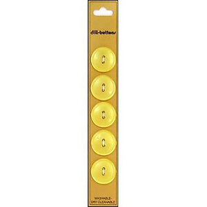 Yellow 19mm buttons