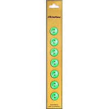 Green 11mm buttons