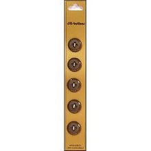 Brown 14 mm buttons