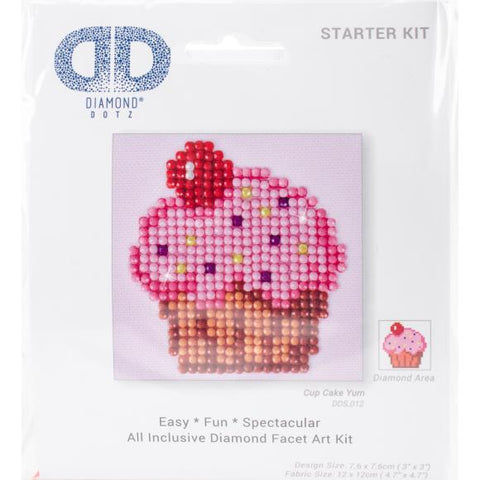 Cup Cake Yum Diamond Art Starter Kit DDS012