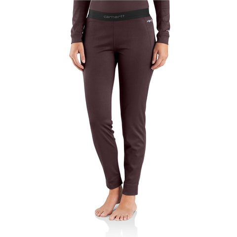 Deep Wine Carhartt thermal pants for women