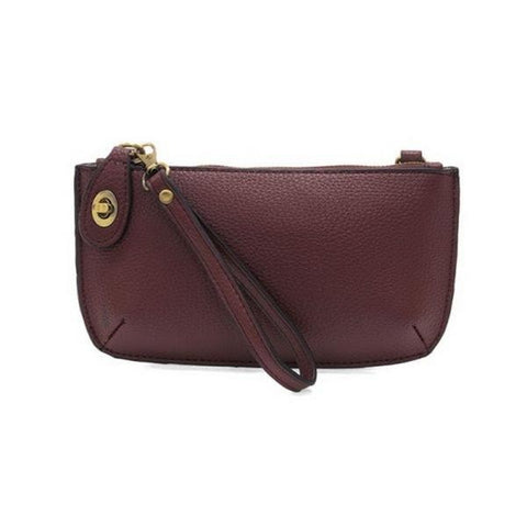 Joy Susan mini crossbody wristlet clutch in deep crimson