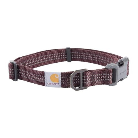 Carhartt Nylon Dog Collar in deep wine