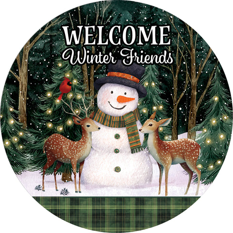 Deer friends accent magnet