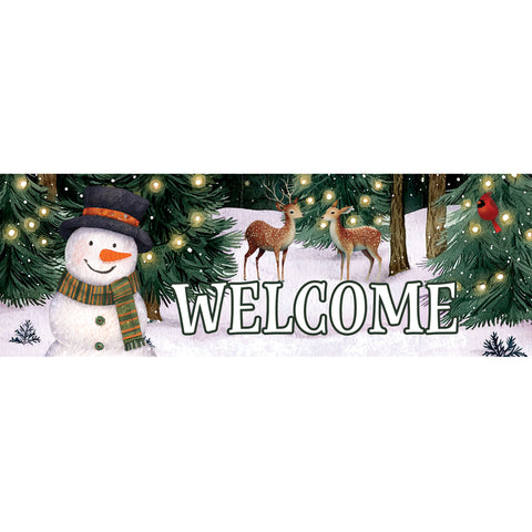 Custom Decor Signature Sign showing deer friends