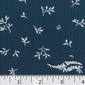 Classic Rib Knit Print Fabric 32842 denim blue