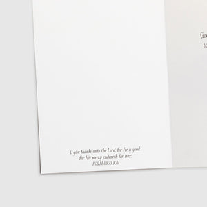Thanksgiving card Bible verse