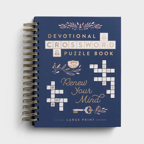 front, Devotional Crossword Puzzle Book - Renew Your Mind U3370