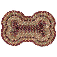 Burgundy Dog bone rug