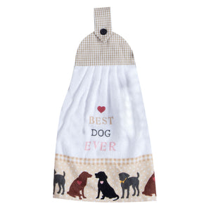 Doggie tie towel