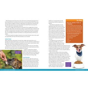 Inside pages of dog training book