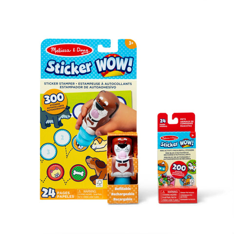 Melissa & Doug Sticker WOW! Bundle with dog stamper
