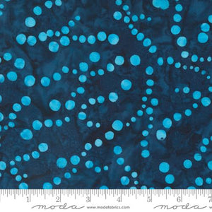 Blue Ridge Batiks Cotton Fabric 4367 dots midnight